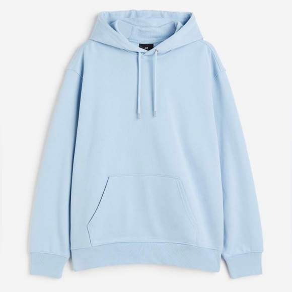 H&M Regular Fit Hoodie (Light Blue) Size Medium - Picture 1 of 4